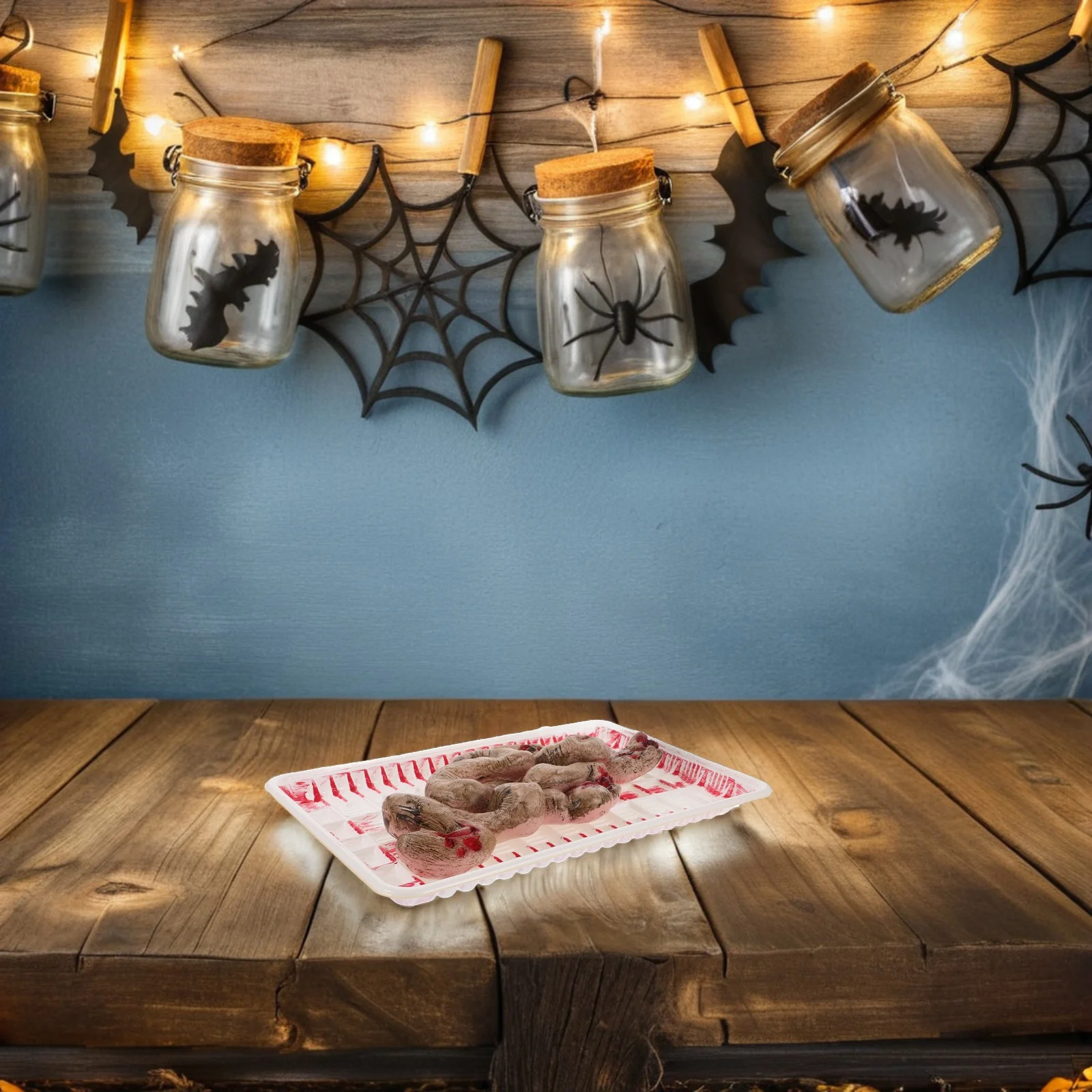 

Tricky Toy for Halloween Creepy Small Intestine Organ Prop Realistic Halloween Toy Fake Blood Party Decoration Scary Body Parts