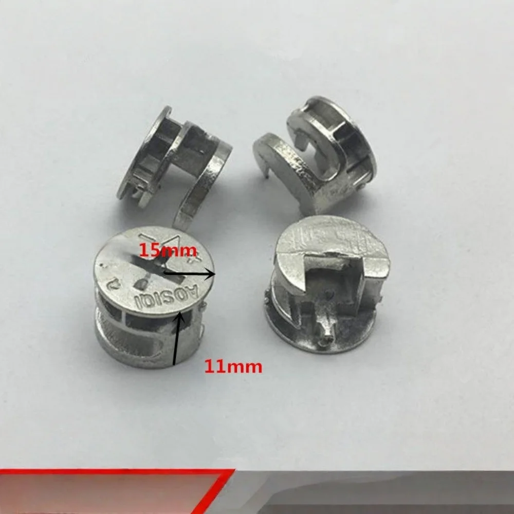 Furniture Cam Lock Fixings 20Pcs 15mm Eccentric Wheel Three One Connector Nuts Bolts for Cabinet Bed