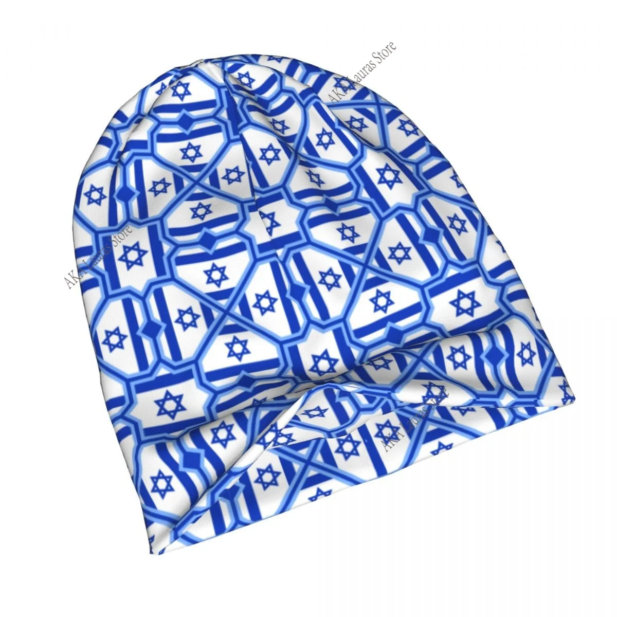 Israel Flag Unisex Bonnet Winter Outdoor Double Layer Thin Hats For Men Women