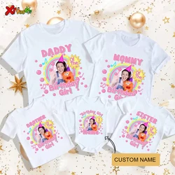 one Birthday Shirt 1st Birthday Girl Party first Family Matching Outfits Funny Shirt 2nd Birthday Girls Shirts Family Look 3rd