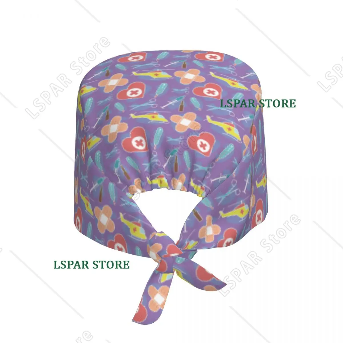 Custom Adjustable Funny Colorful Nurse Elements Working Hat Health Care Nursing Scrub Caps Scrub Nursing Doctor Surgeon Cap