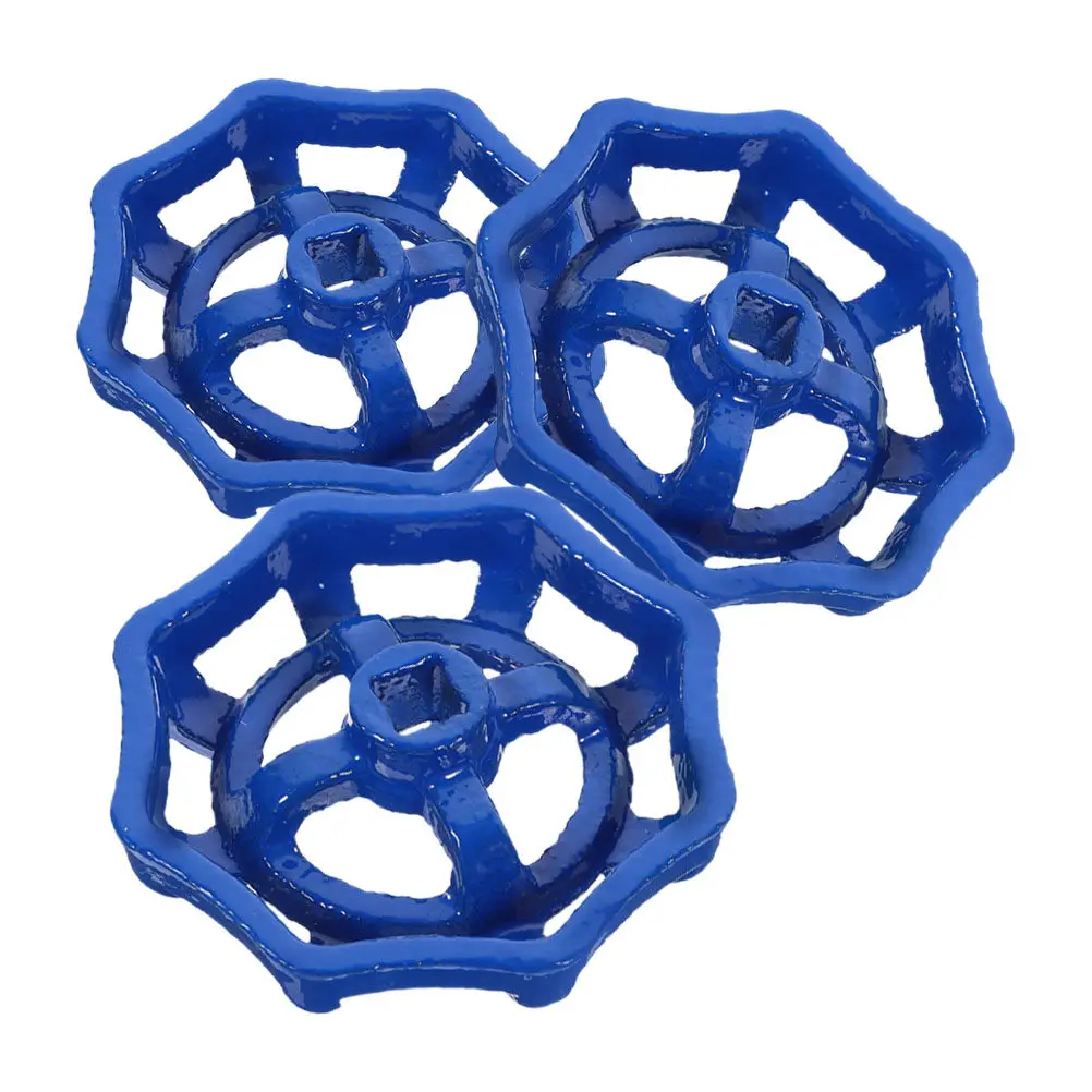 3Pcs Metal Gate Valve Handwheel Ergonomic Slip-Resistant Round Wheel Handle for Outdoor Faucet Water Spigot Replacement