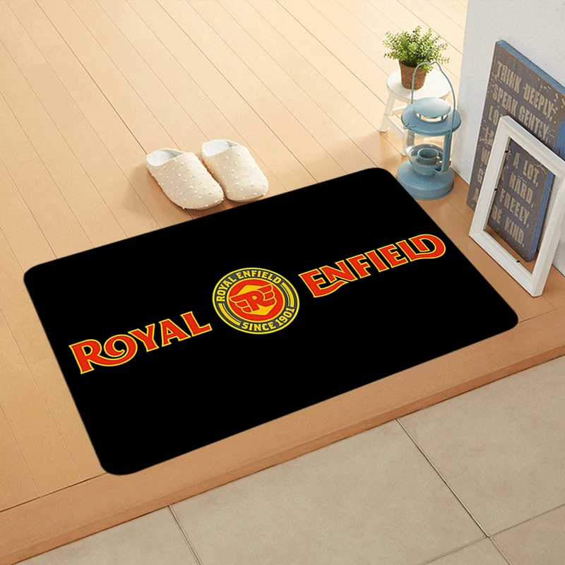 Floor Mat Non-slip Foot Rug for Entryway Royal Enfields Hallway Carpet Kitchen Water Absorbed Rugs Ideal Bedside Mats Home Decor