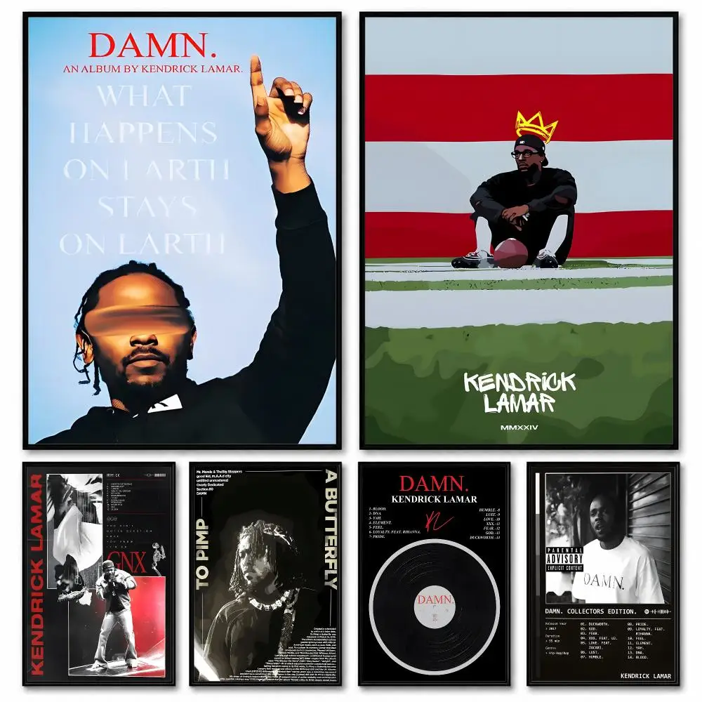 Kendrick Lamar Poster Room Decor Home Wall Art Printing Waterproof Garage BedRoom Posters Gift