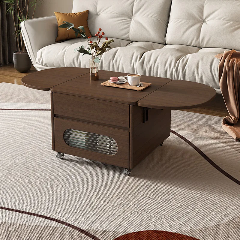 

Japanese Multifunction Sofa Side Table Living Room Fold Originality Designers Coffee Table Minimalism Home Furniture Mesas FYST