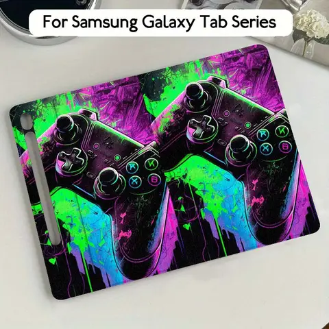Fashion Game Console Cool For Samsung Galaxy Tab S9 S10 S6 S7 S8 FE Plus Lite Inch Foldable Cover Tablet Case
