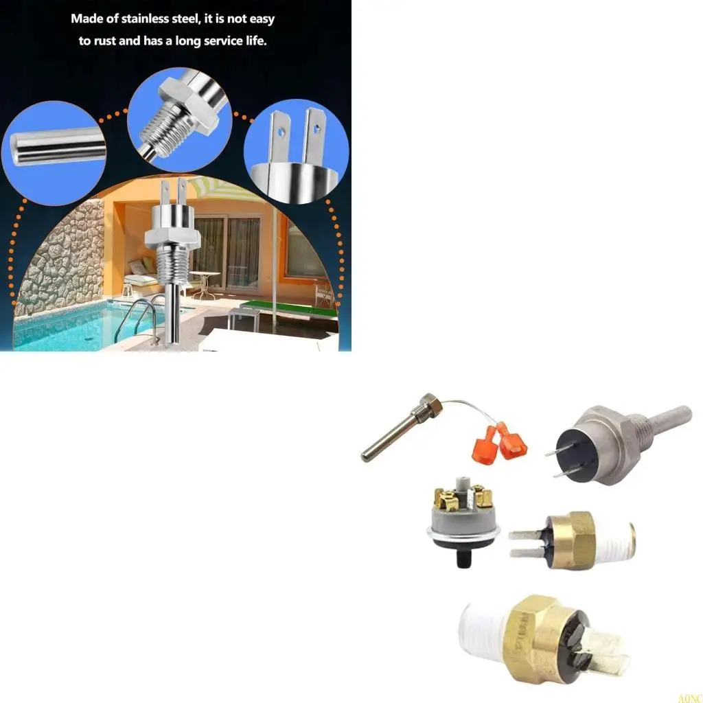 

Сменные датчики A0NC Сменные переключатели Датчик нагревателя бассейна Верхний концевой выключатель Компонент нагревателя для