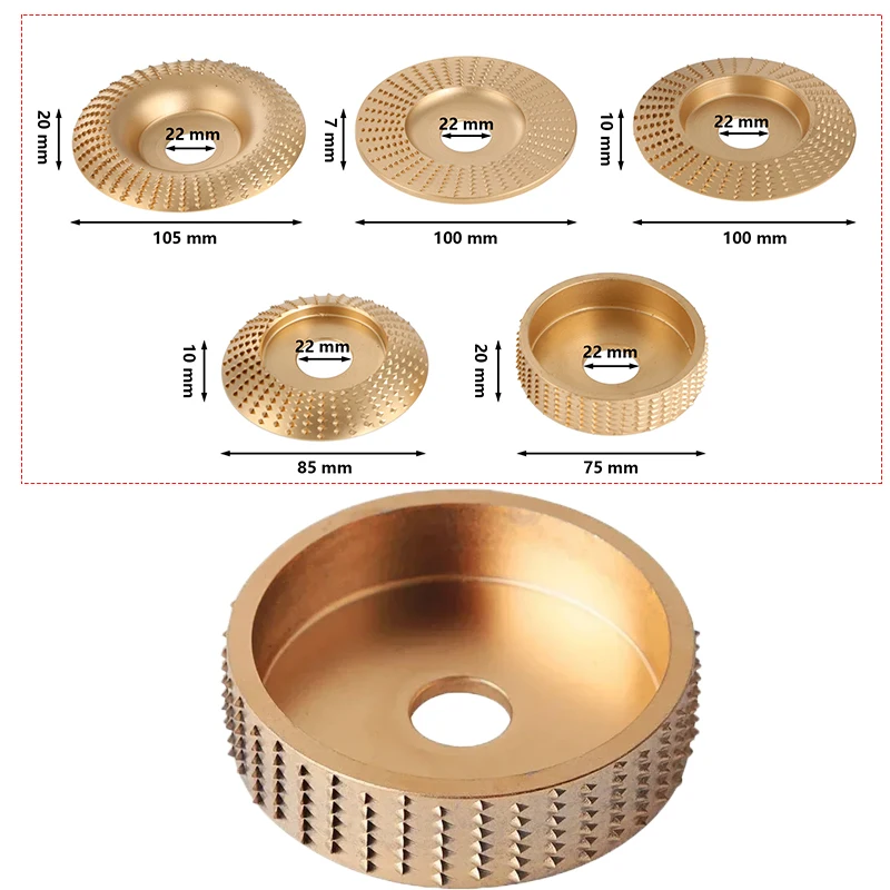 5Pcs/set Angle Grinding Discs Wood Grinding Polishing Wheel Rotary Disc Sanding Disc Abrasive Disc Tools for Angle Grinder