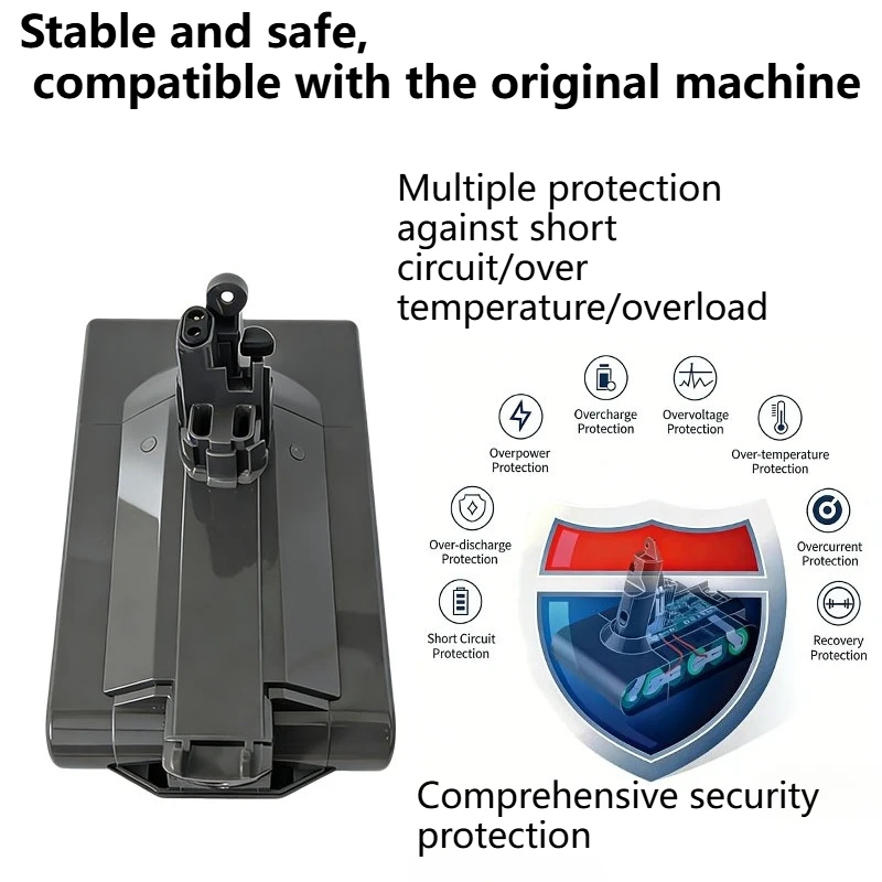 Suitable for Dyson V11 vacuum cleaner 25.2V-6800mAh/9800mAh/12800mAh screw mounting model/original power battery pack