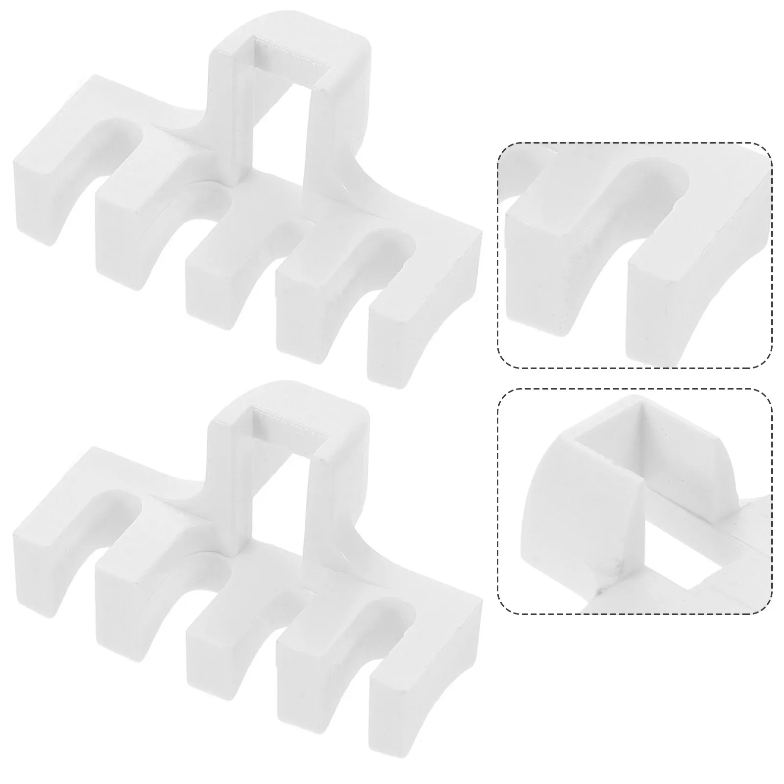 

2Pcs Badminton Racket Stringing Load Spreader Wear Resistant PVC Stringing Tool Protective Adapter Load Protection