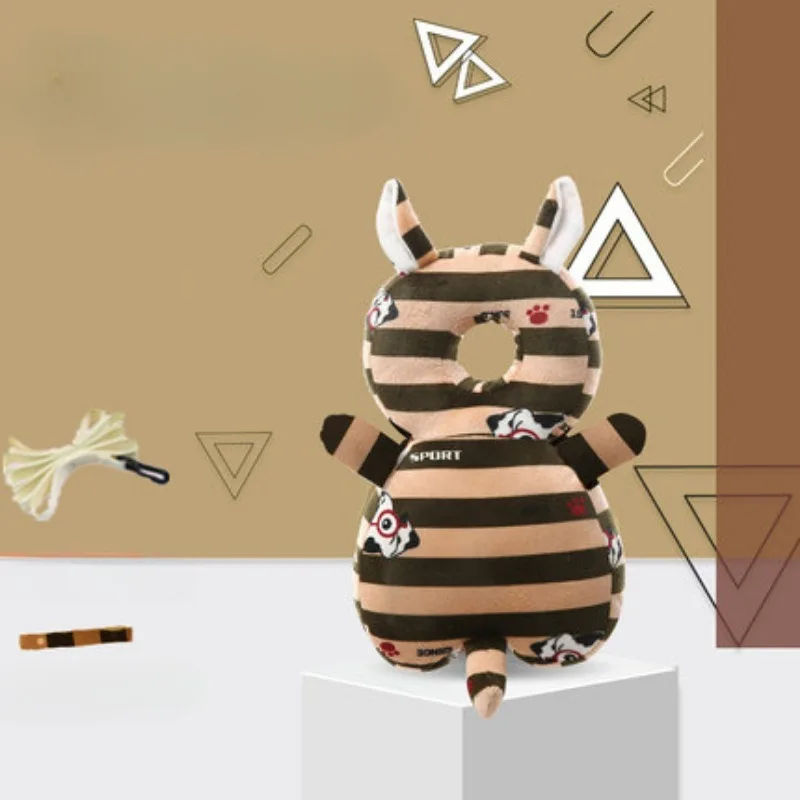 Baby Anti-Fall Learn-to-Walk Pillow Head Protection with Traction Rope - Essential Safety Aid for Toddlers Walking Development