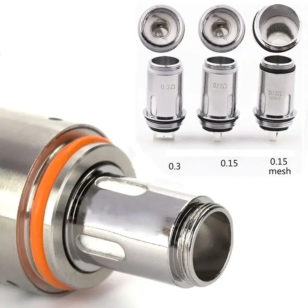 5/10ชิ้นบุหรี่ไฟฟ้าแบบปากกา22คอยล์0.3ohm แกนคู่หัวขดลวดทดแทนสำหรับ V2ปากกาชุดบุหรี่ไฟฟ้าบวก