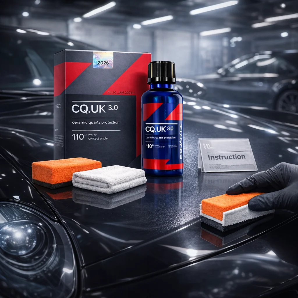 Car Ceramic Coating CAR CQUARTZ UK 3.0 Based Nanotechnology Bonds To Paint Glass Metal and Plastic Paint Care CQ UK 3.0
