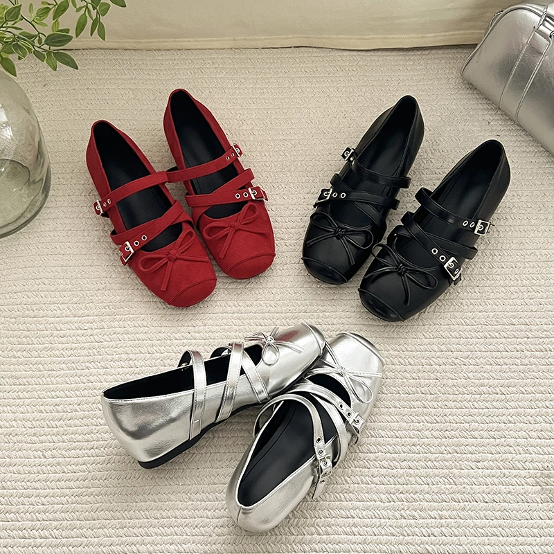 

New Style Luxury Women's Butterfly-knot Women Flats Concise Ladies Ballet Style Shoes Women's Eelgant Dress Shoes Zapatos Mujer