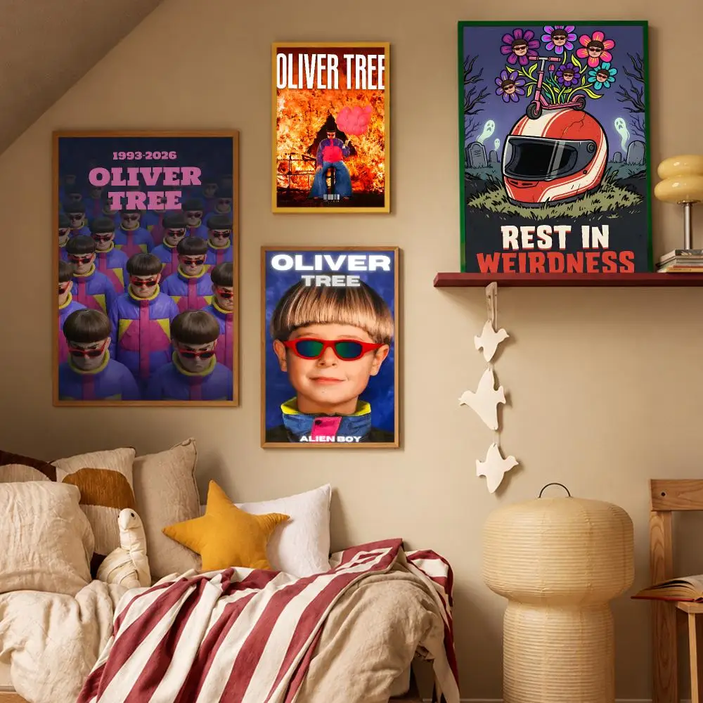 Movie Drama Oliver Tree Poster HD Waterproof Wall Art Posters Self Adhesive Bedroom Living Room Home Decor Gift