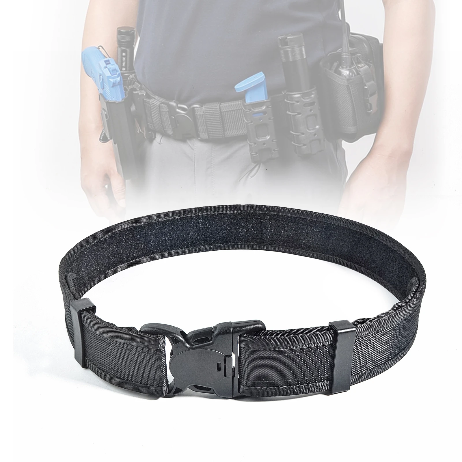 Nylon Tactical Duty Belt w/Hook Lining 2