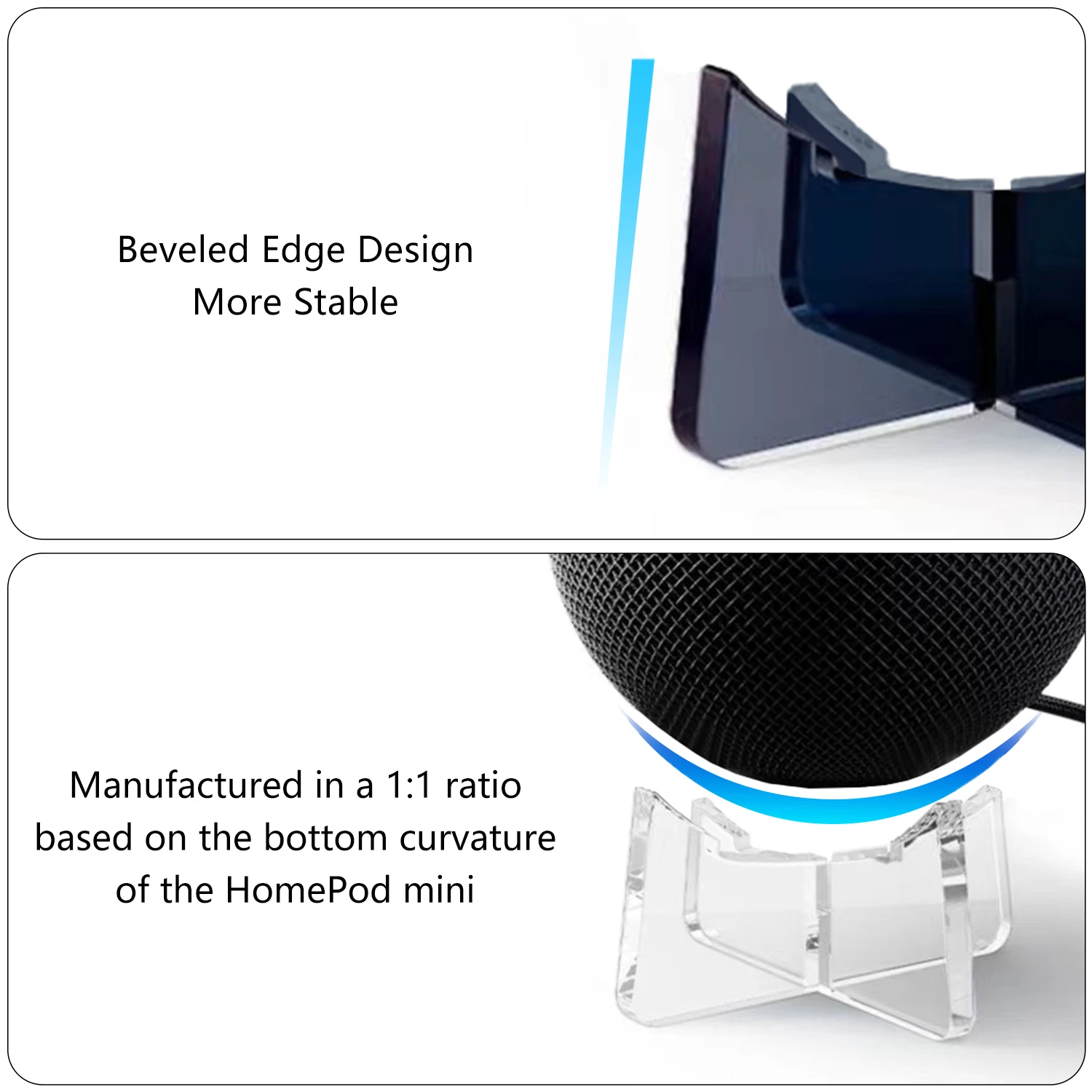 Stand for Apple HomePod mini High Quality Acrylic Material Exquisite Tabletop Holder for Apple Homepod mini Speaker Support
