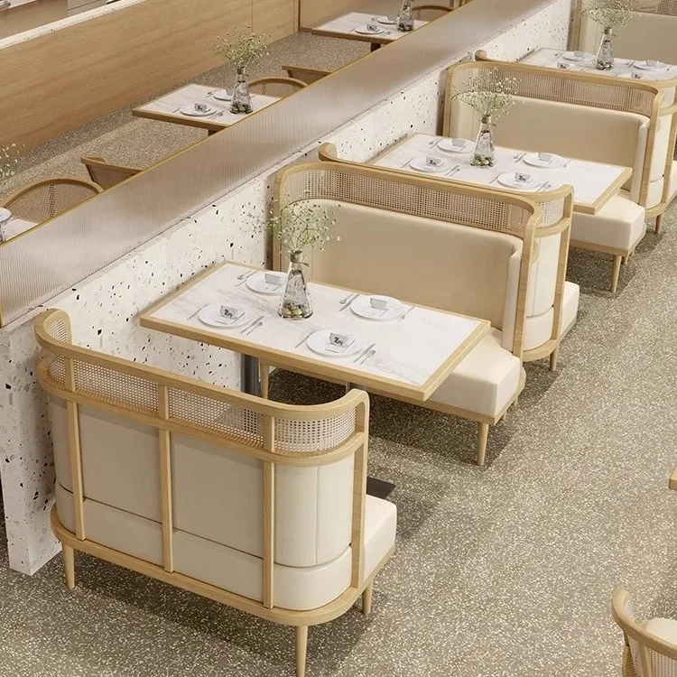 

For Modern Free Sample Commercial Furniture Dinner Sets Quality Furniture Rattan Restaurant Tables and Chairs Furniture