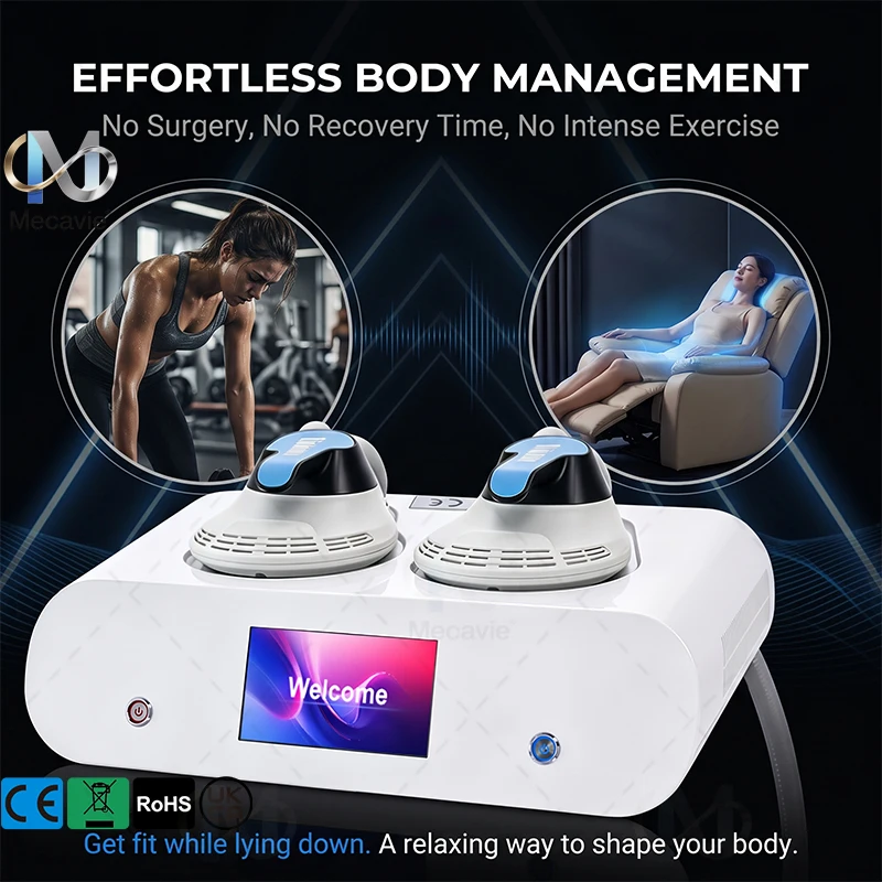 Mecavie Portable 6000WRF Fat Dissolving Muscle Activator Apparatus Upgraded Body Contouring Gear Anti‑Cellulite Skin Firming Weight Management Massager Whole‑Body Fat Elimination Toning Lifting For Abdomen Waist Leg Arm Household Salon Aesthetic Equipment