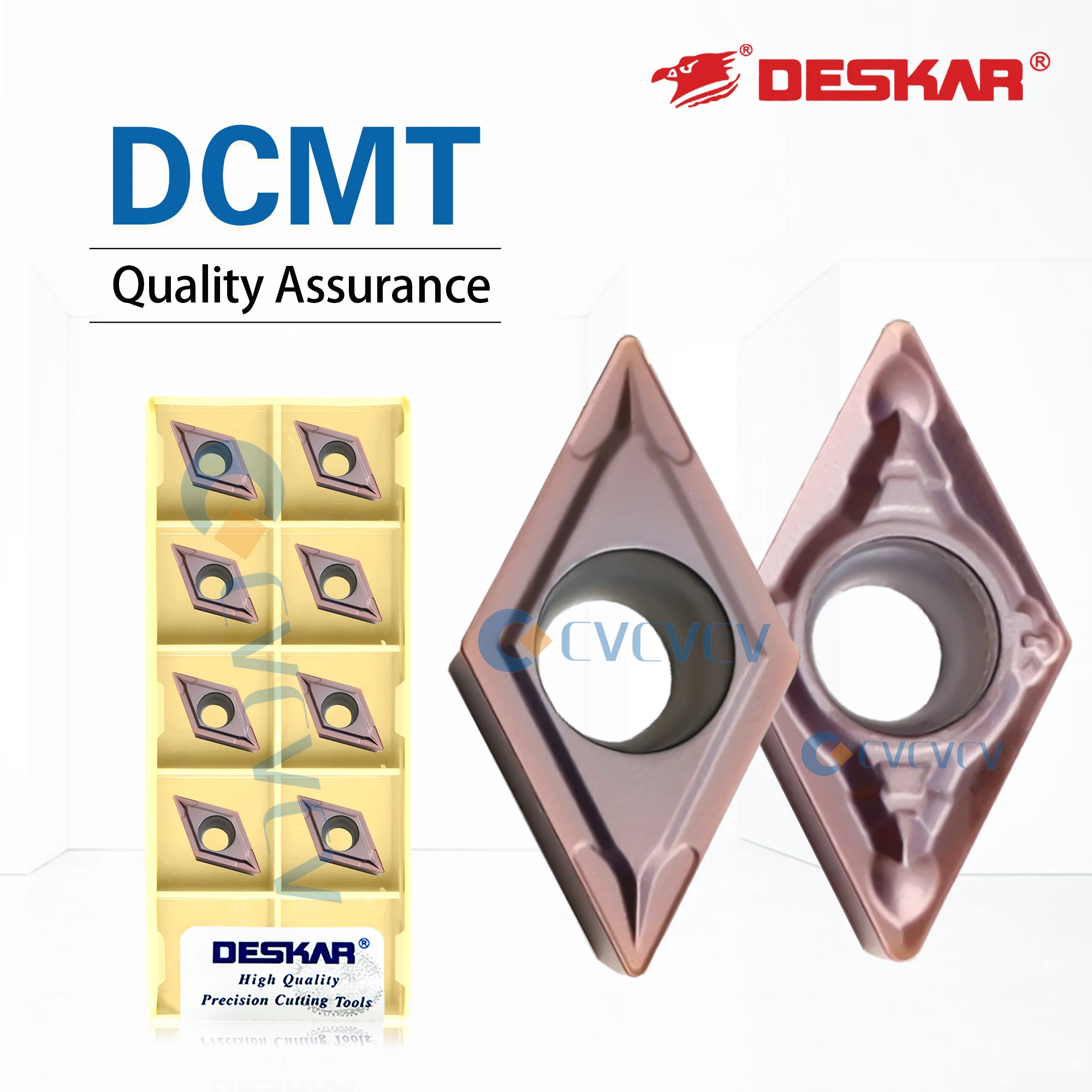 

Токарный станок с ЧПУ DESKAR, 100% оригинальный DCMT070204/070208-MV DCMT11T304/11T308 LF6018, используемый для обработки лезвий инструмента из нержавеющей стали