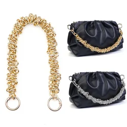 New 35cm Irregular Shaped Handbag Chain Metal Handle For Shoulder Bag Replacement Bag Parts Metal Chain Bag Accessories