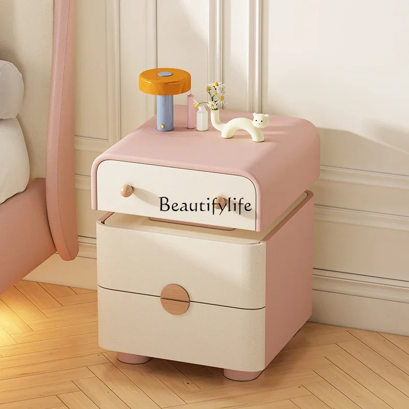 LXCreative solid wood children and girls bedside table simple modern small mini robot lockerSSS