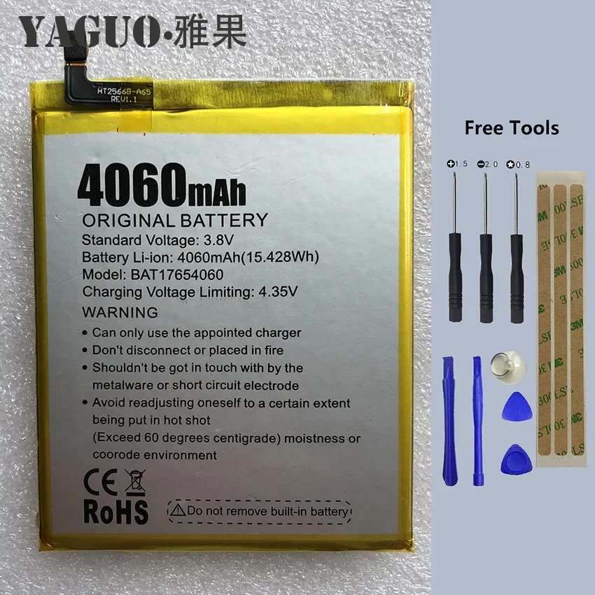 

100% New Original DOOGEE Mix2 Battery Replacement 4060mAh Parts backup battery for Mix 2 Smart Phone + Free Tools