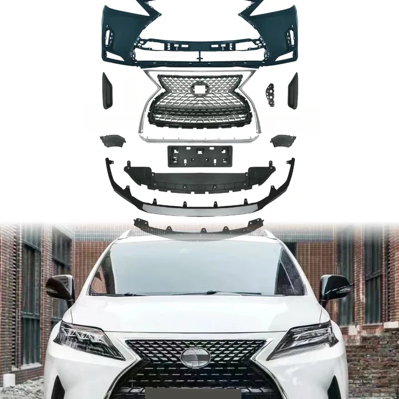 

RX270 350 450h Front Bumper Face Conversion Kit 2009-2015 to 2019+ Style Upgrade Automotive Body Kit for Enhanced Vehicle Look