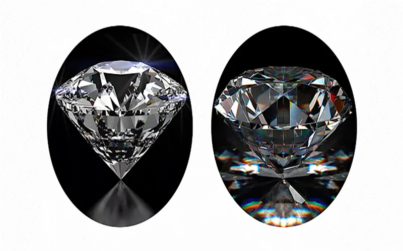 Diamant-Moissanit-Stein 0,5CT-2CT D-Farbe VVS1 Runder Brillantschliff Perlen für Feinschmuck Material Stein Zertifiziert – Detail 3