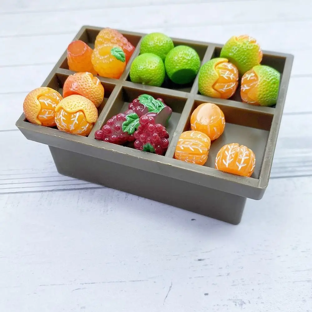 Plastic Dollhouse Miniature Fruit Vegetable Display Rack Diy Emulational Dolls House Decor Toys Empty Supermarket Shelf Model