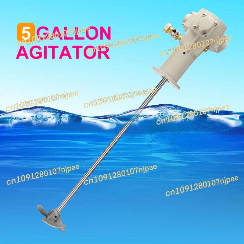 Pengaduk Cat Udara Pneumatik 20 Liter, Pengaduk Tong 5 Galon, Pengaduk Manual, Mixer Tinta Otomatis 50 Liter