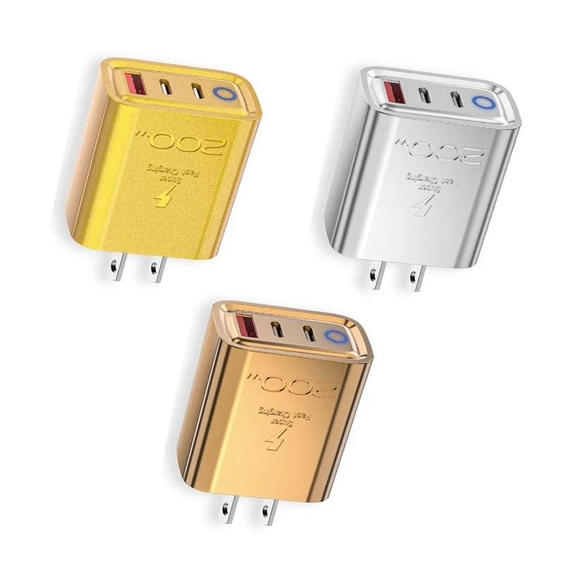 Lenovo LED Multi-Port-Ladegerät 200W Superschnelles Ladeadapter Multi-Protokoll-Kompatibilität EU US Für iPhone Android Huawei – Detail 8