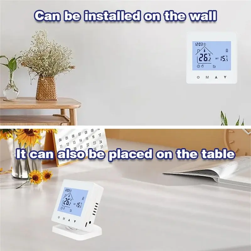 ABGG-Smart Wifi For Gas Boiler Heating Room Thermostat RF Wireless Touch Screen Programmable Controller Home Use