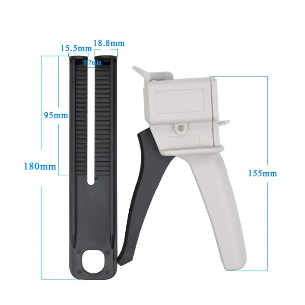 50ml AB Glue Gun 1:1 2:1 10:1 Two Component Epoxy Adhesive Dispensing Kit, Manual Glue Dispenser Applicator Manual Caulking Tool
