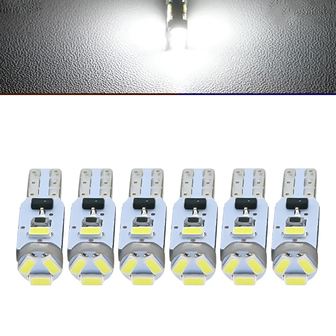 6Pcs Dashboard HAVC&Heater Dome Map Reading Interior Inner Dash Light Lamp Upgrade Bulb Bulbs Kit Fit For Mazda MX5 MX-5 MK1 MK2