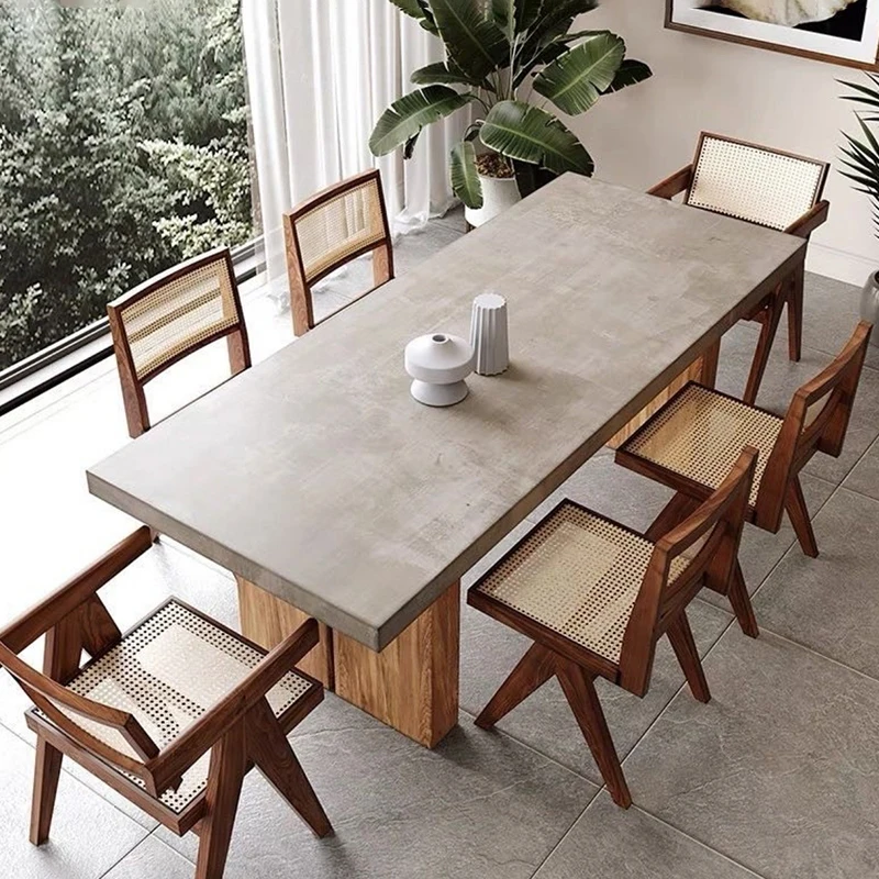 

Роскошный деревянный обеденный стол, современный дизайн, столовая, кухня и ресторан со стульями, подъемный журнальный столик Mesitas De Noche