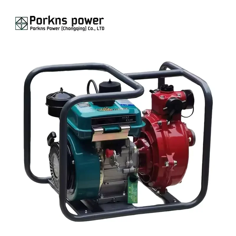 3 Inch 6.5hp High Pressure Electric Start Small Portable Diesel/ Engine Self-priming Agricultural Water Pump