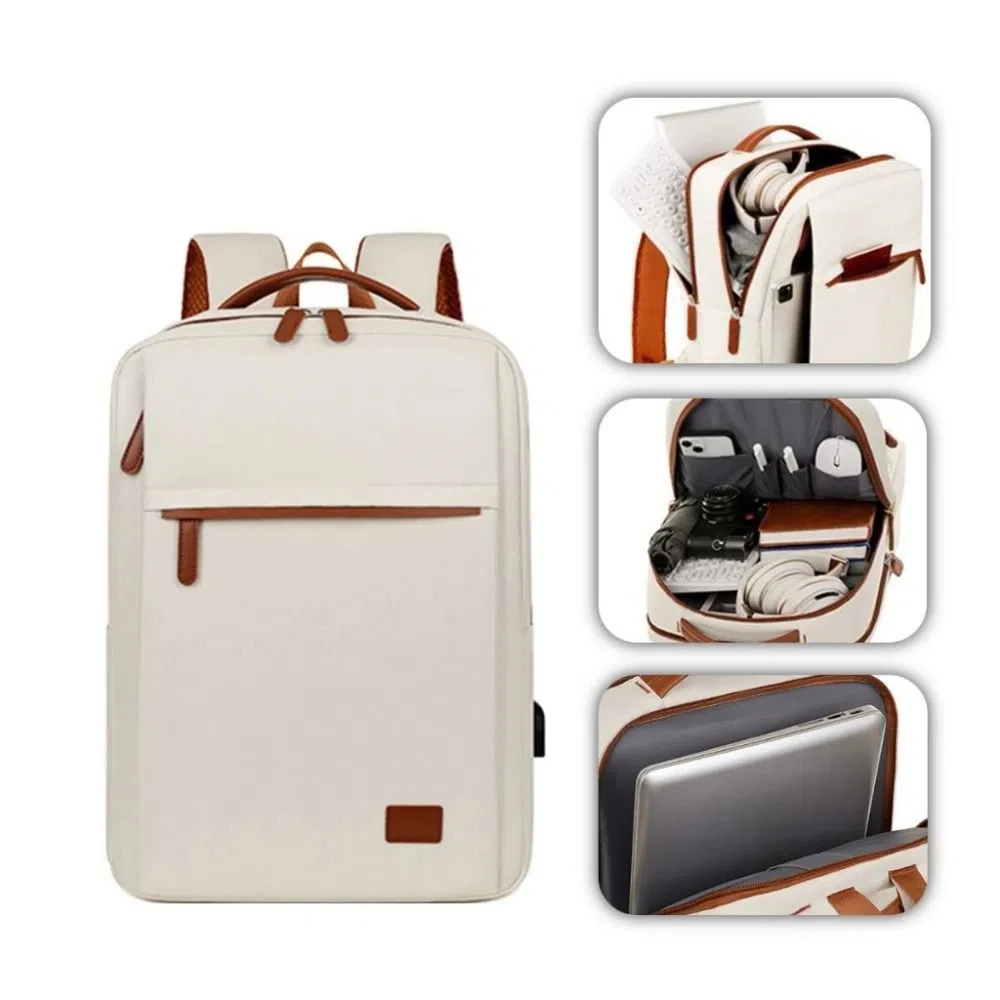 

Minimalist Nylon Student Backpack Large Capacity Multifunctional Laptop Bag Waterproof Travel Backpack Work Business