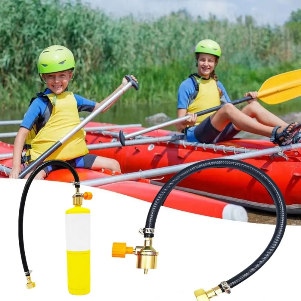 

Explosion-proof Gas Refill Adapter Multifunctional Rubber Tube Valve Braided Hose Refueling Adapter Portable Connection Hose