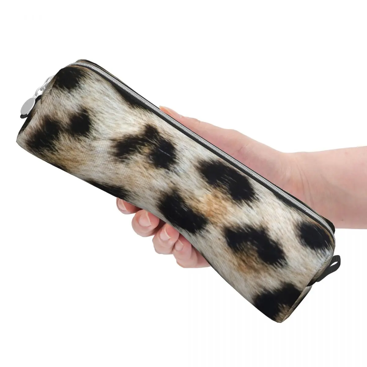 Leopard Animal Fur Printing Pencil Case Fashion Pen Box Bag Girl Boy Big Capacity School Supplies Gifts Pencil Pouch