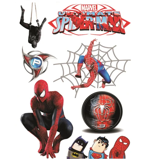 3D three-dimensional car stickers creative personality Spider-Man Hulk Iron Man stickers waterproof masking scratch stickers