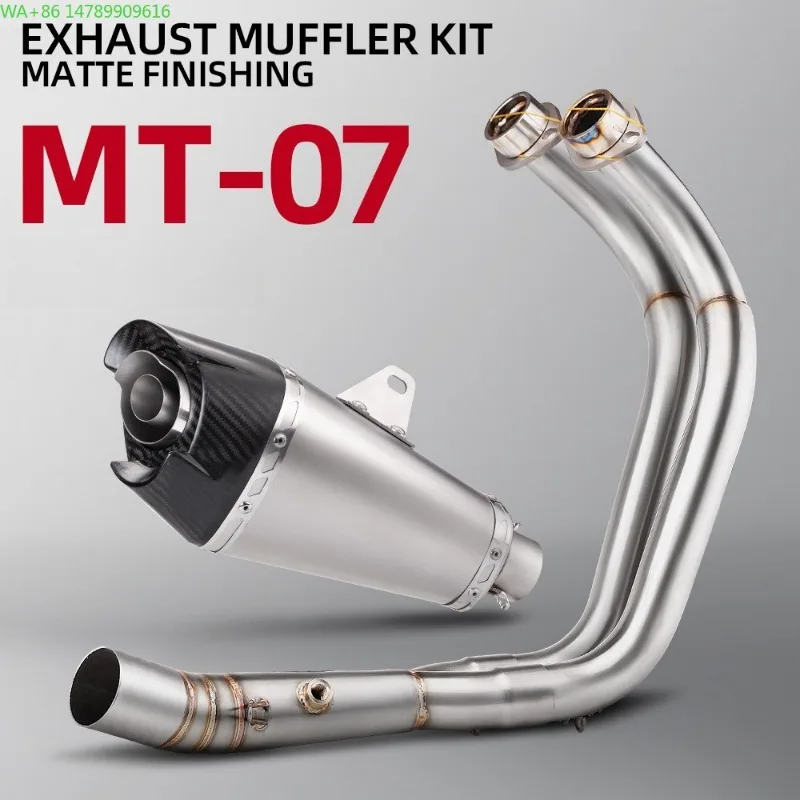 

Full Size Custom Motorcycle Exhaust PipeMotorcycle Exhaust Pipe Modified MT07 MT09 FZ07 FZ09 Xsr900 AT2 Tail Section, Full Exhau