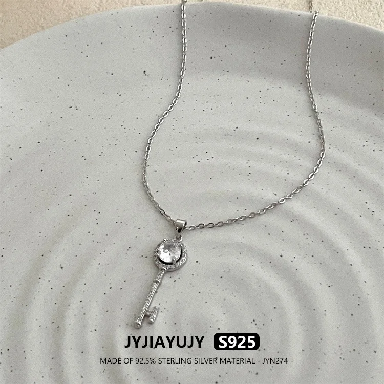 

JYJIAYUJY 100% цельное оригинальное ожерелье из стерлингового серебра S925, 45 см, цепочка на складе, 27 мм, модные ювелирные изделия, подарок на каждый день, JYN274