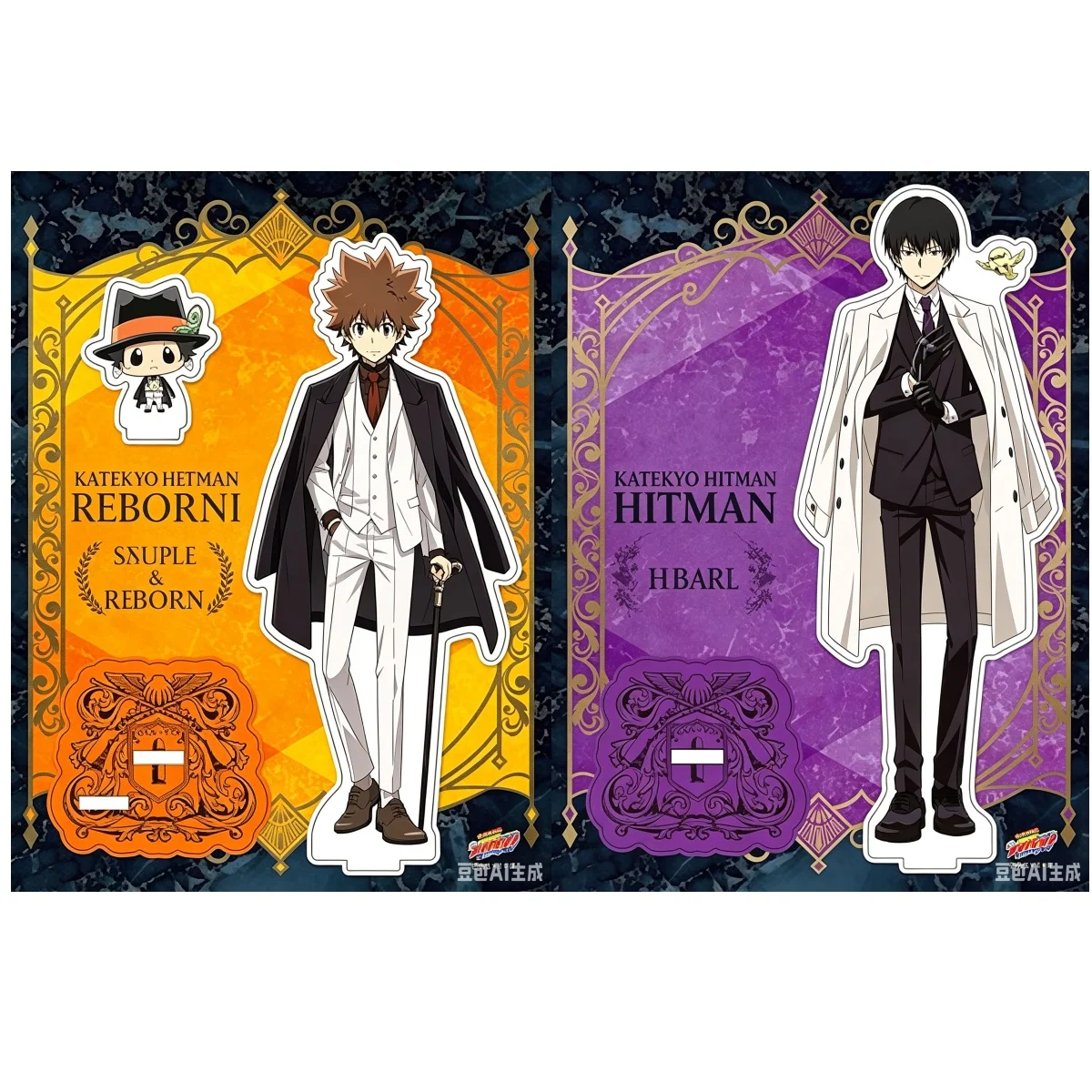 Hot 15CM Anime HITMAN REBORN! Figure Peripheral Collection Acrylic Stand Model Decorations Gifts Bookshelf Decoration Keychain