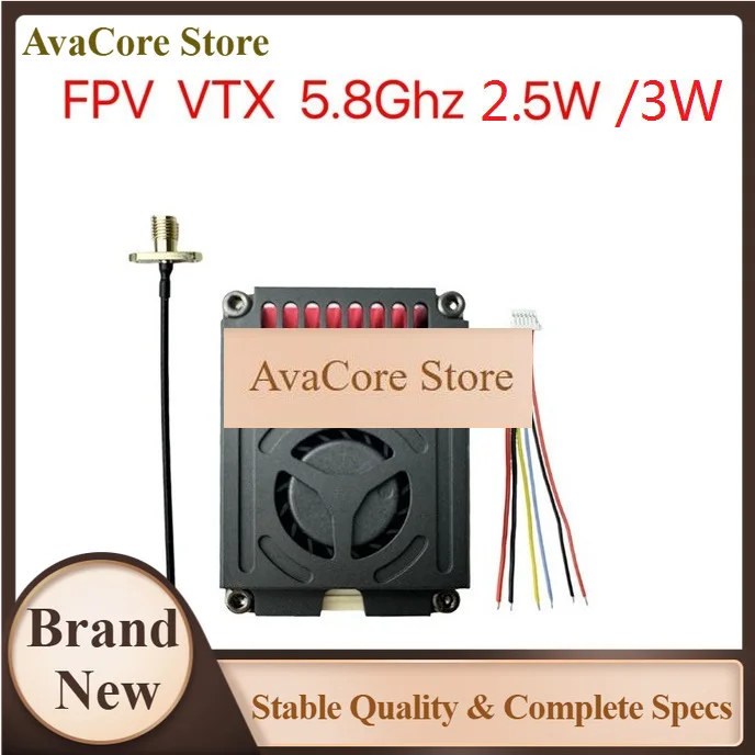 AvaCore5.8G 2.5W/3W High Power Long Distance FPV Image Transmission 64CH For Fixed Wing Voyage