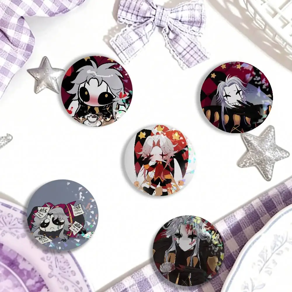 Game The F-freak C-circus Pierrot Laser Badge Clothes Backpacks Hats Accessories Gifts For Children Friends Fans Collectibles