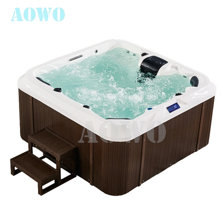Yakuzzy Spa Outdoor Massage Hot Tub Lazy Spa for 5 Persons air Jet Spa Pool Color Pool Lamp Balboa Hot Tubs