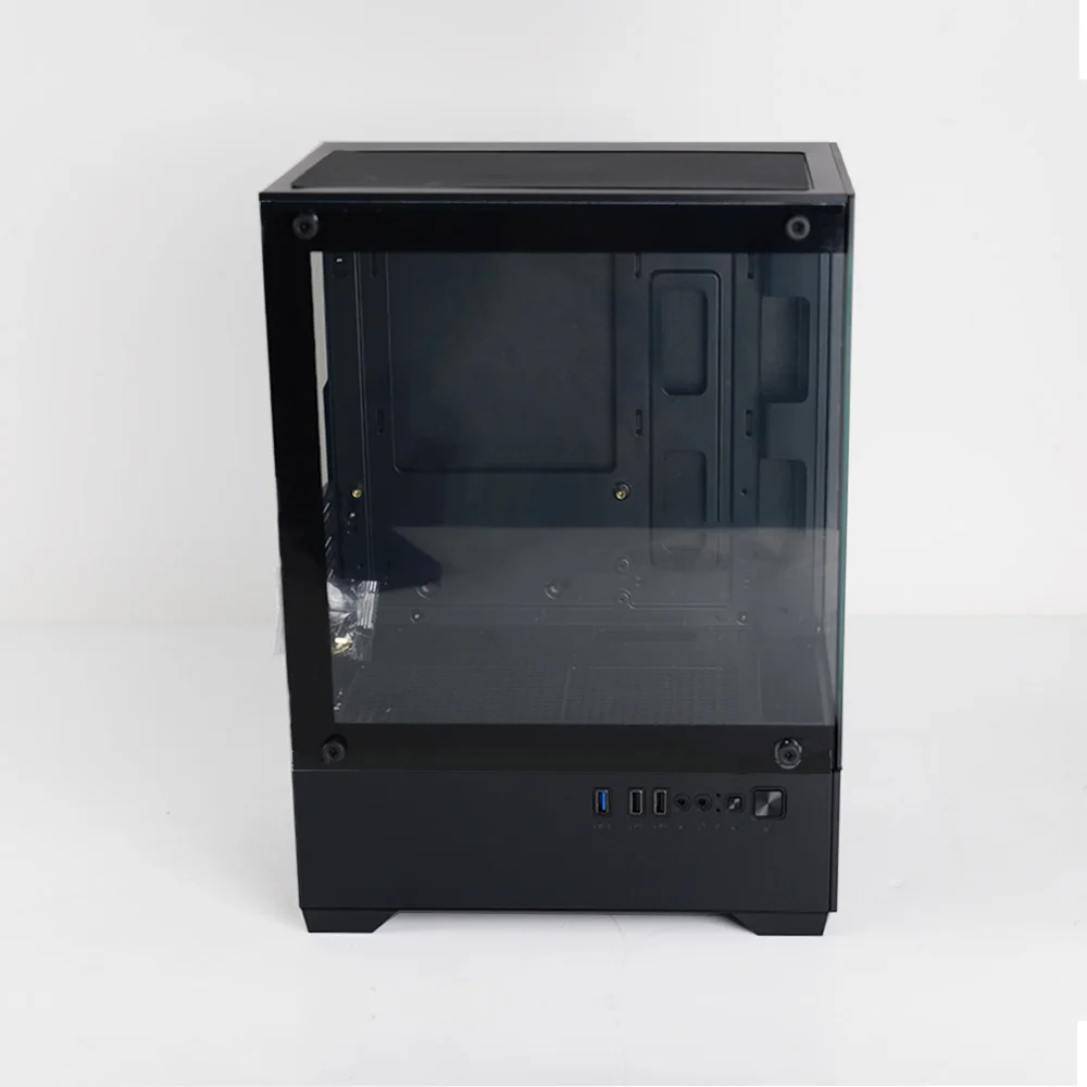 

MANMU закаленное стекло, прозрачный корпус для ПК, корпус M-Atx Gaming RGB, настольный чехол для компьютера Tower