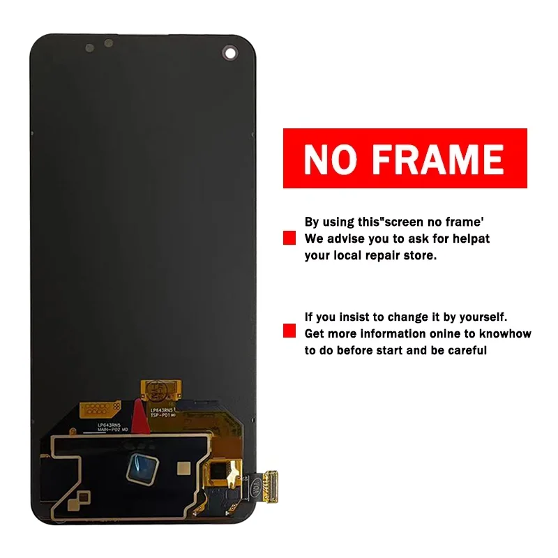 Super AMOLED For OnePlus Nord 2 5G DN2103 LCD Display Touch Screen Digitizer For One Plus Nord2 5G DN2101 Display