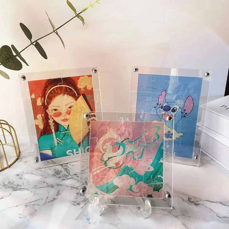 

Transparent Acrylic Photo Frame Customized Exclusive Puzzle Photo Memorial Day, Birthday Gift Creative New Style Photo